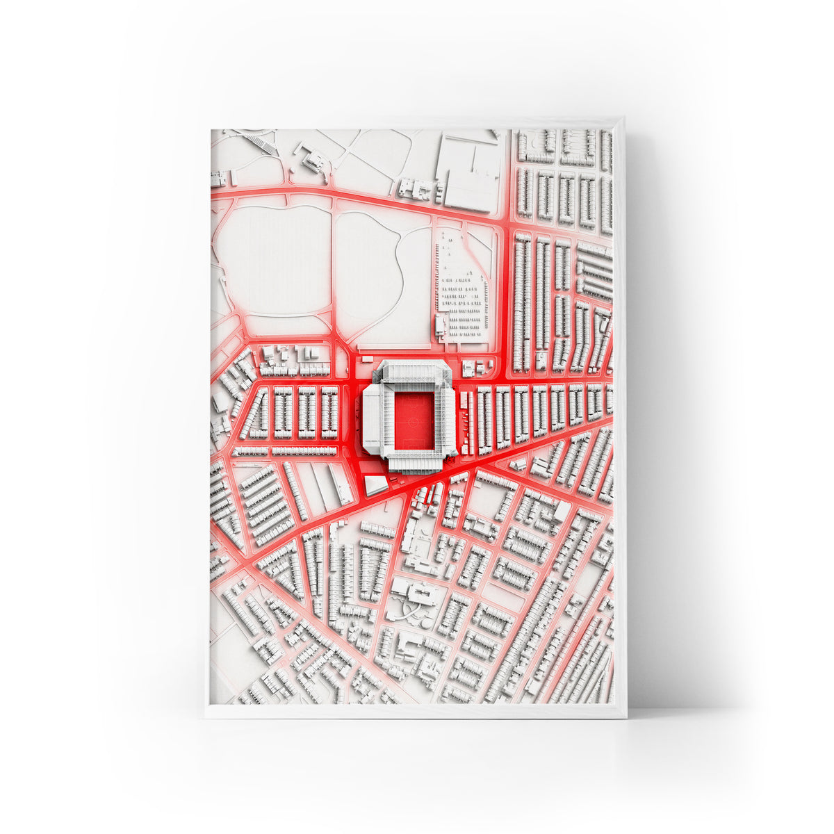 Anfield Liverpool Aerial Framed Print