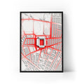 Anfield Liverpool Aerial Framed Print