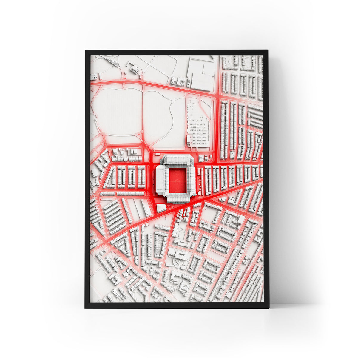 Anfield Liverpool Aerial Framed Print