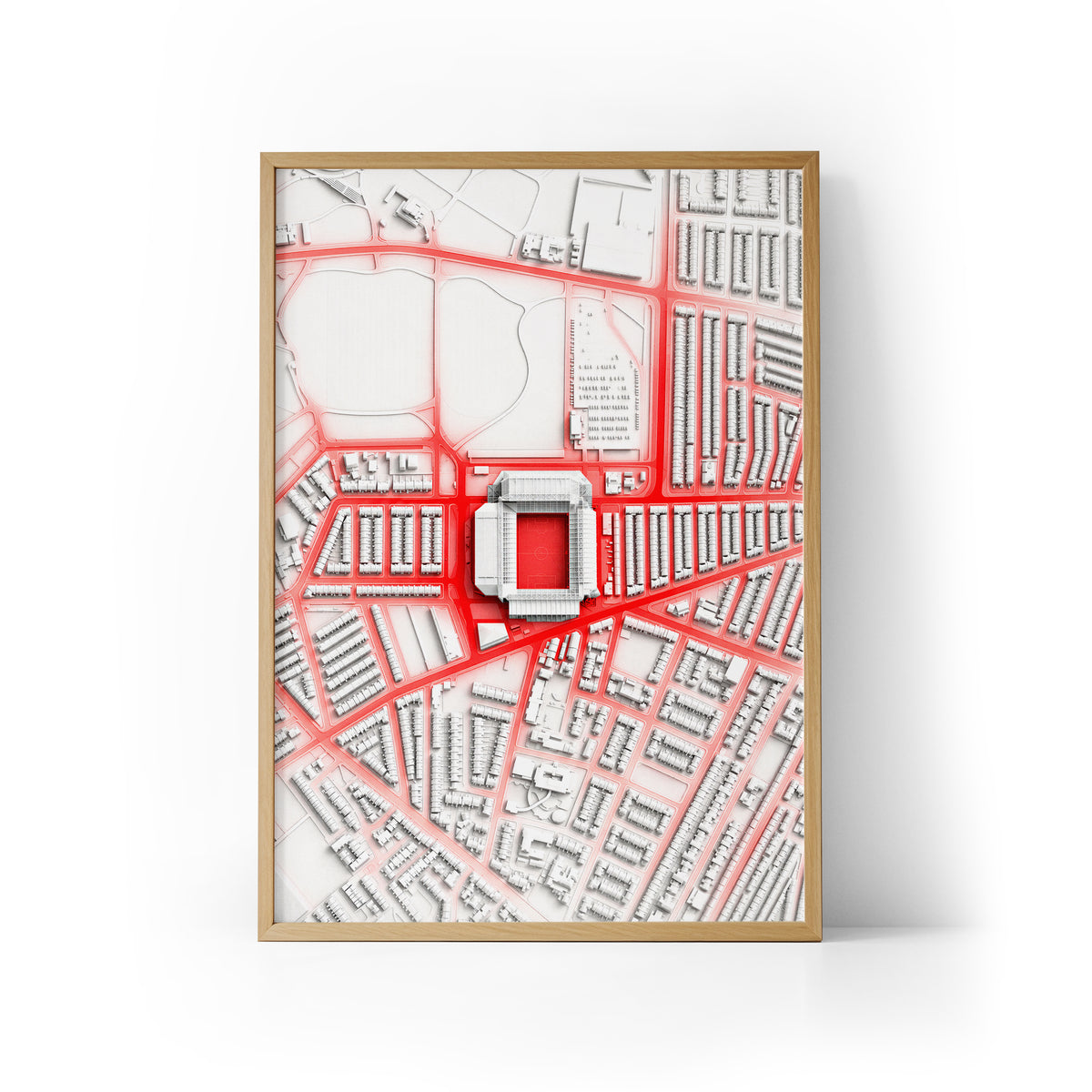 Anfield Liverpool Aerial Framed Print