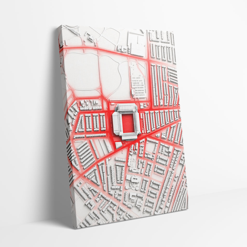 Anfield Liverpool Aerial Canvas