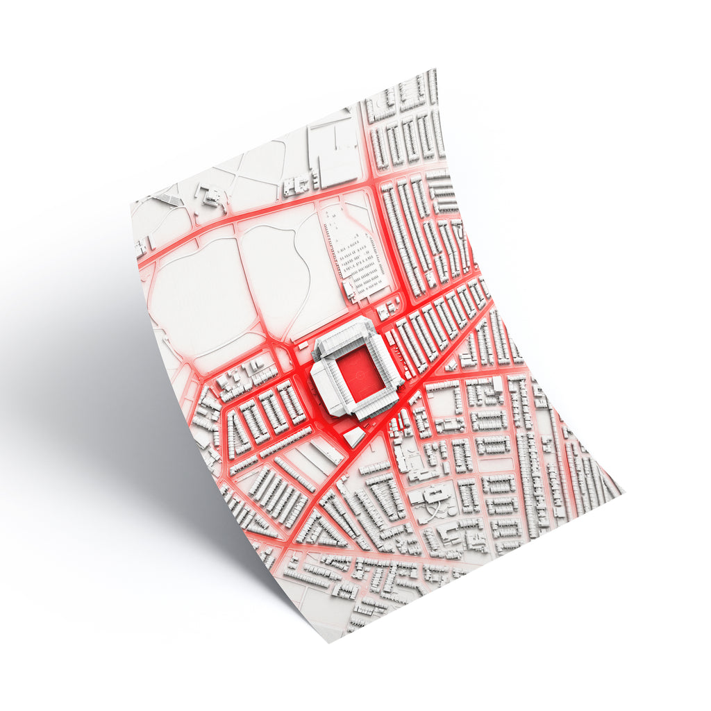 Anfield Liverpool Aerial Print