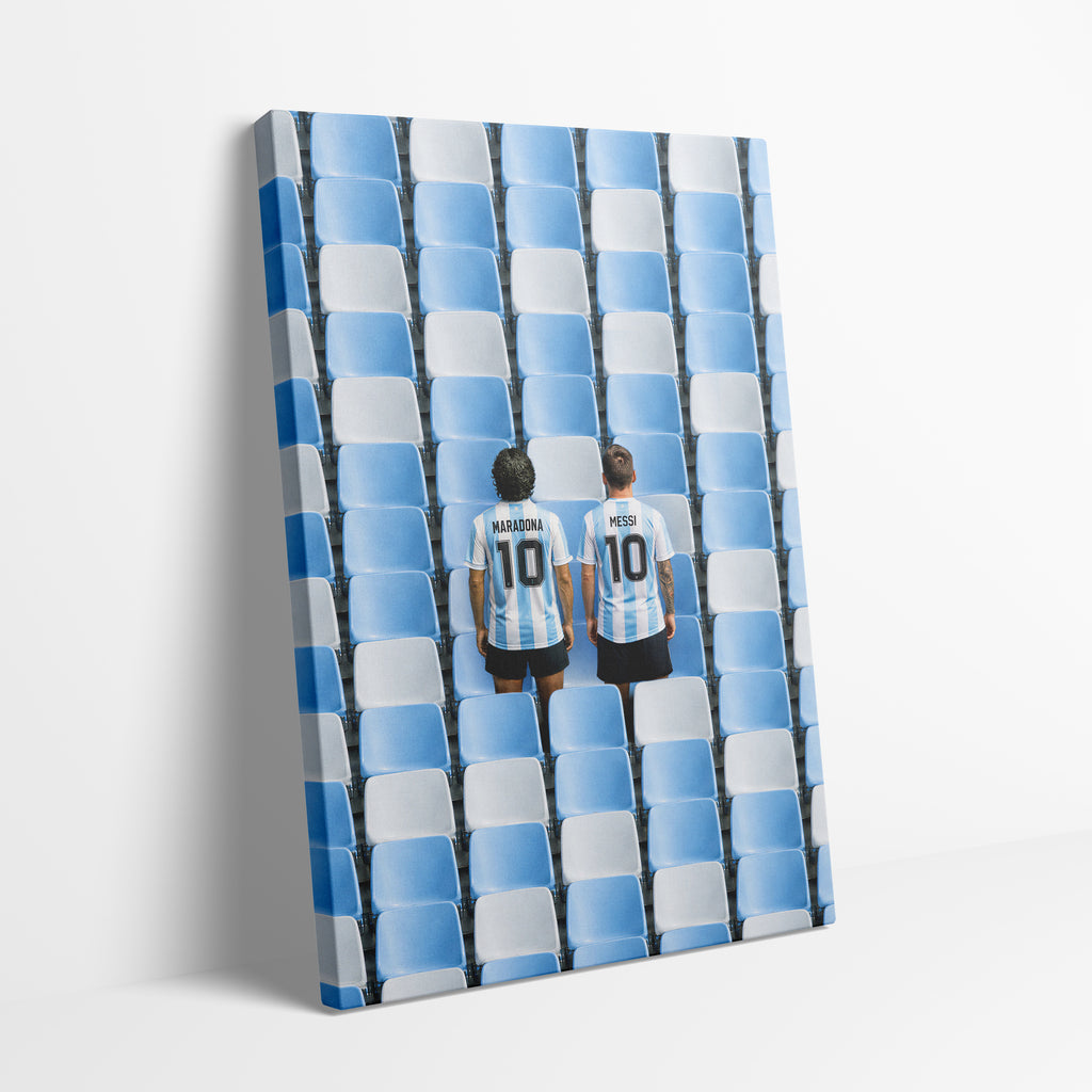 Maradona x Messi Canvas