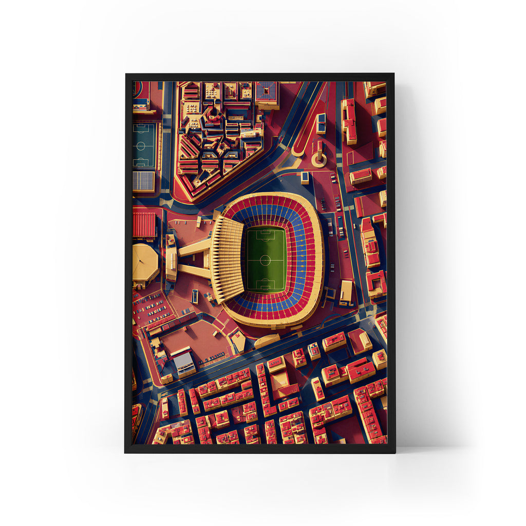 Camp Nou Framed Print