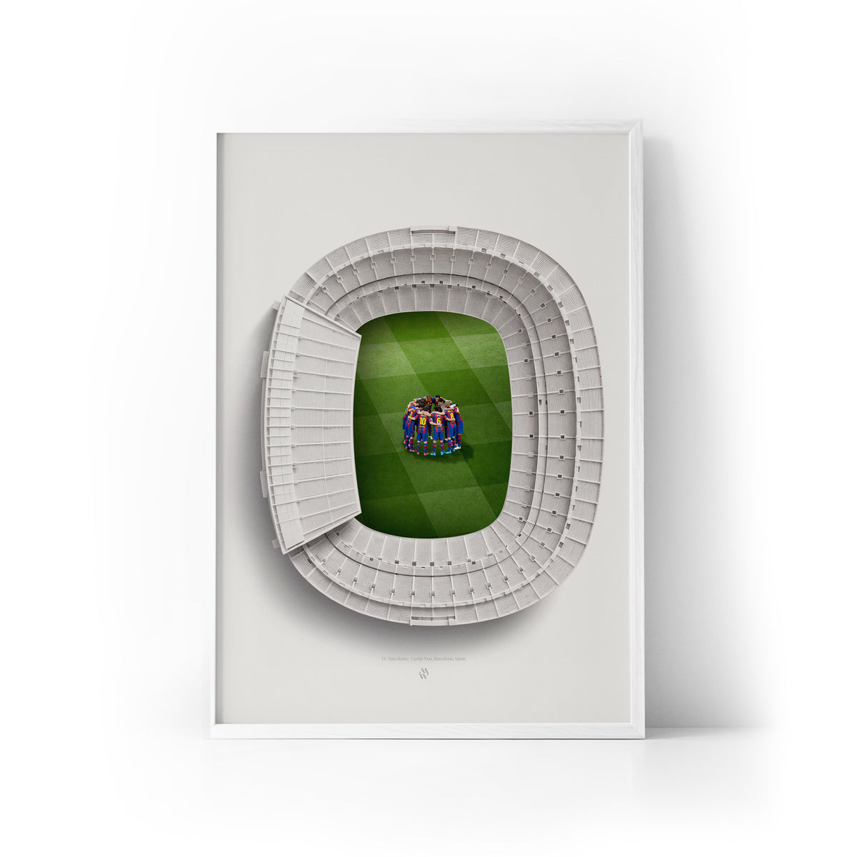 Barcelona x Camp Nou Framed Print