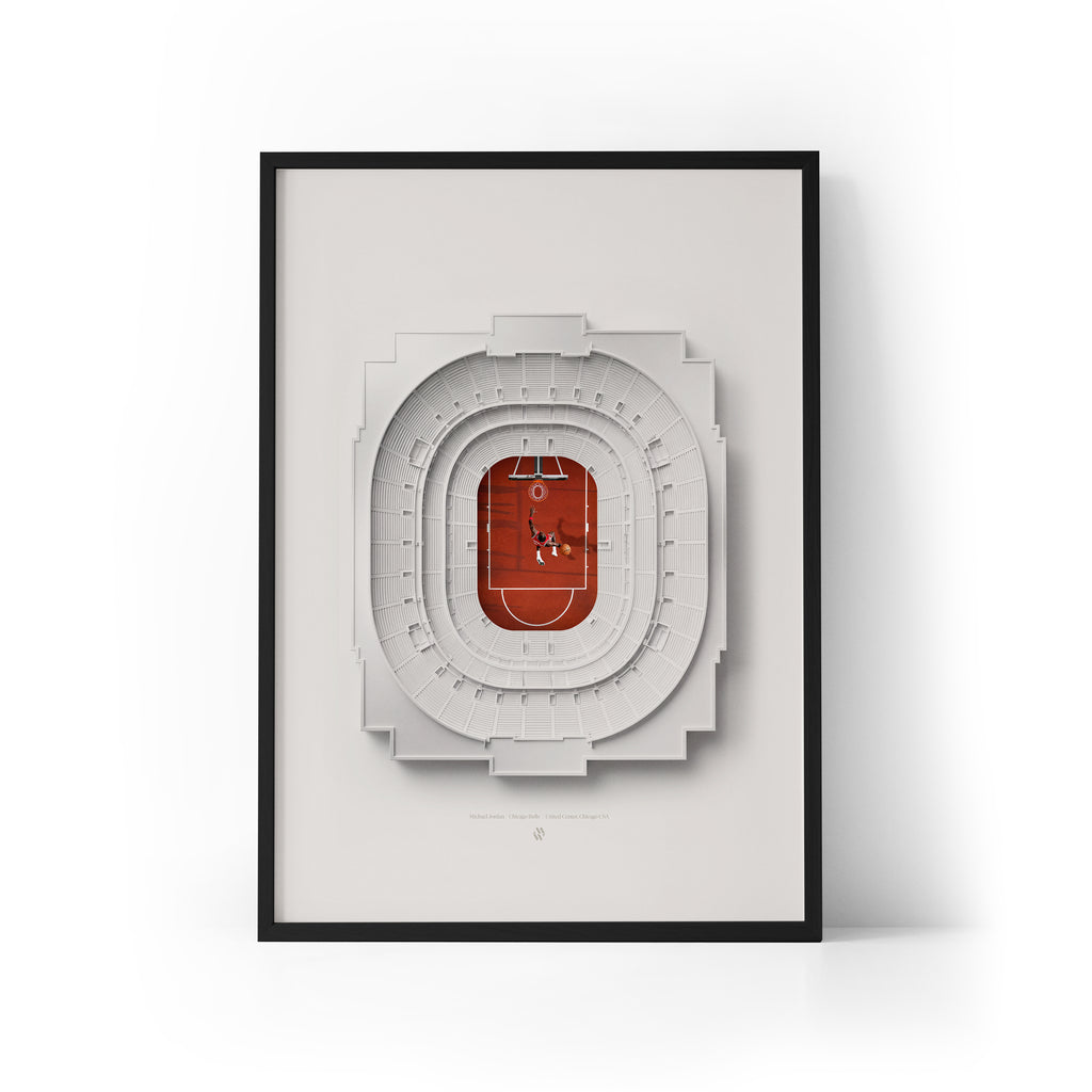 Michael Jordan x Chicago Framed Print