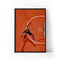Lebron Aerial Framed Print