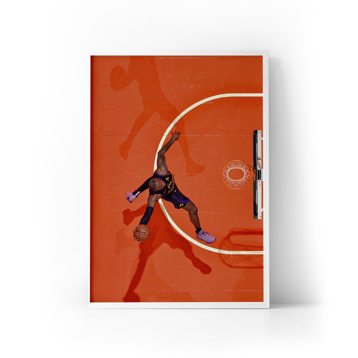 Lebron Aerial Framed Print