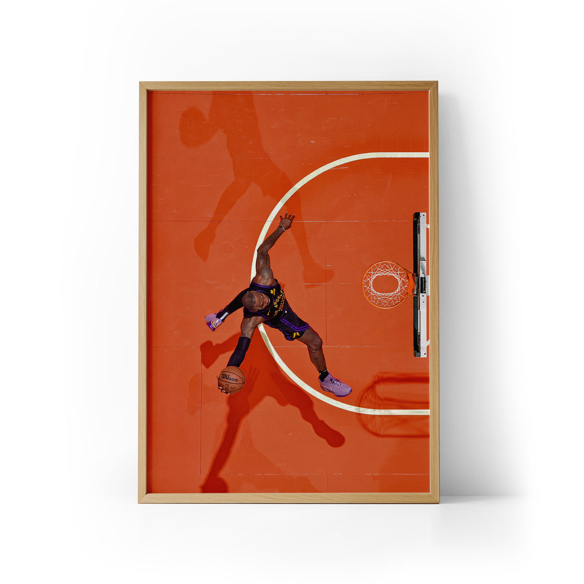 Lebron Aerial Framed Print