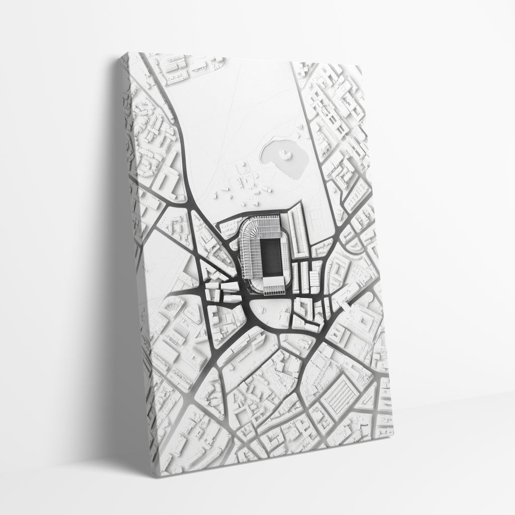 St James Park Aerial Canvas