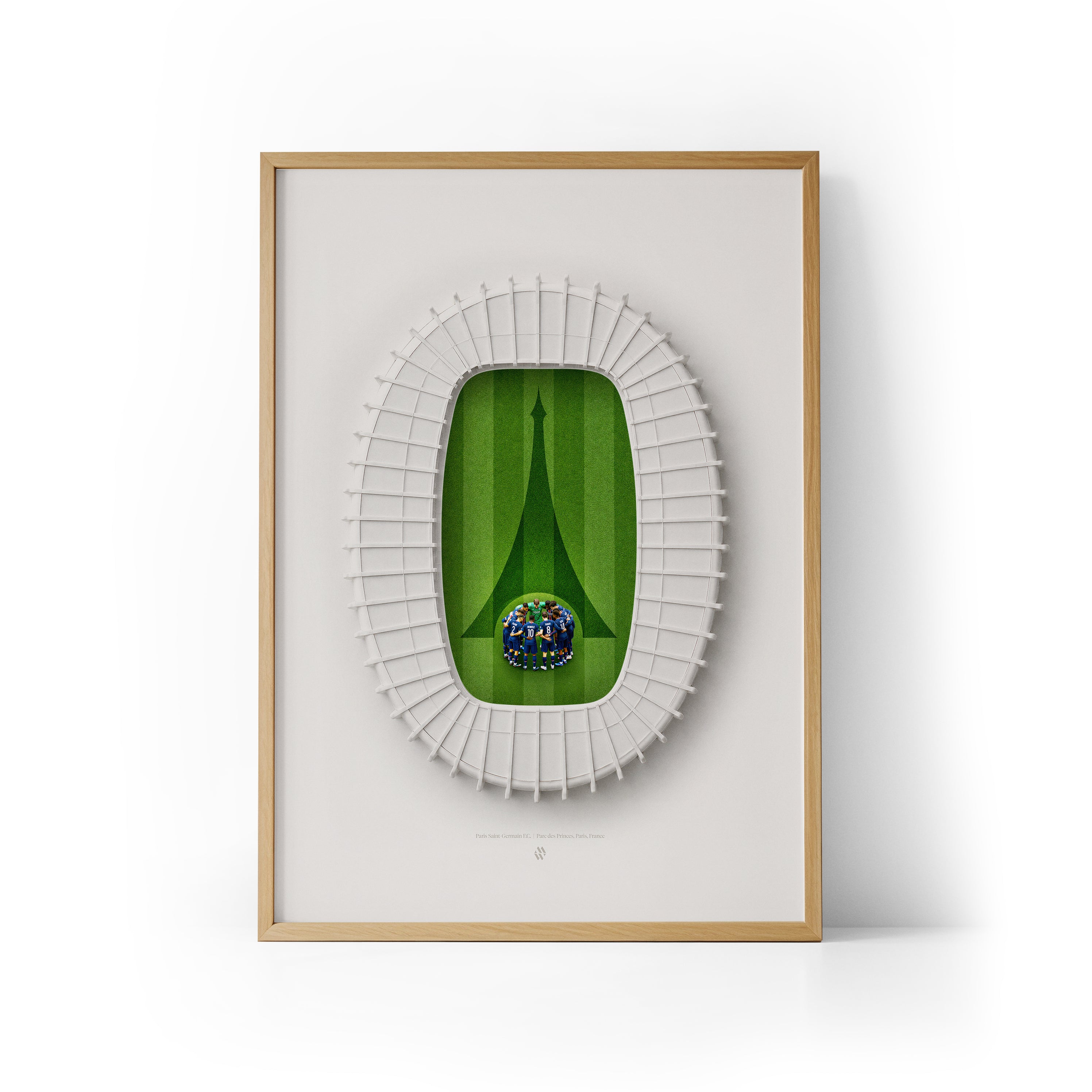 PSG x Parc des Princes Framed Print