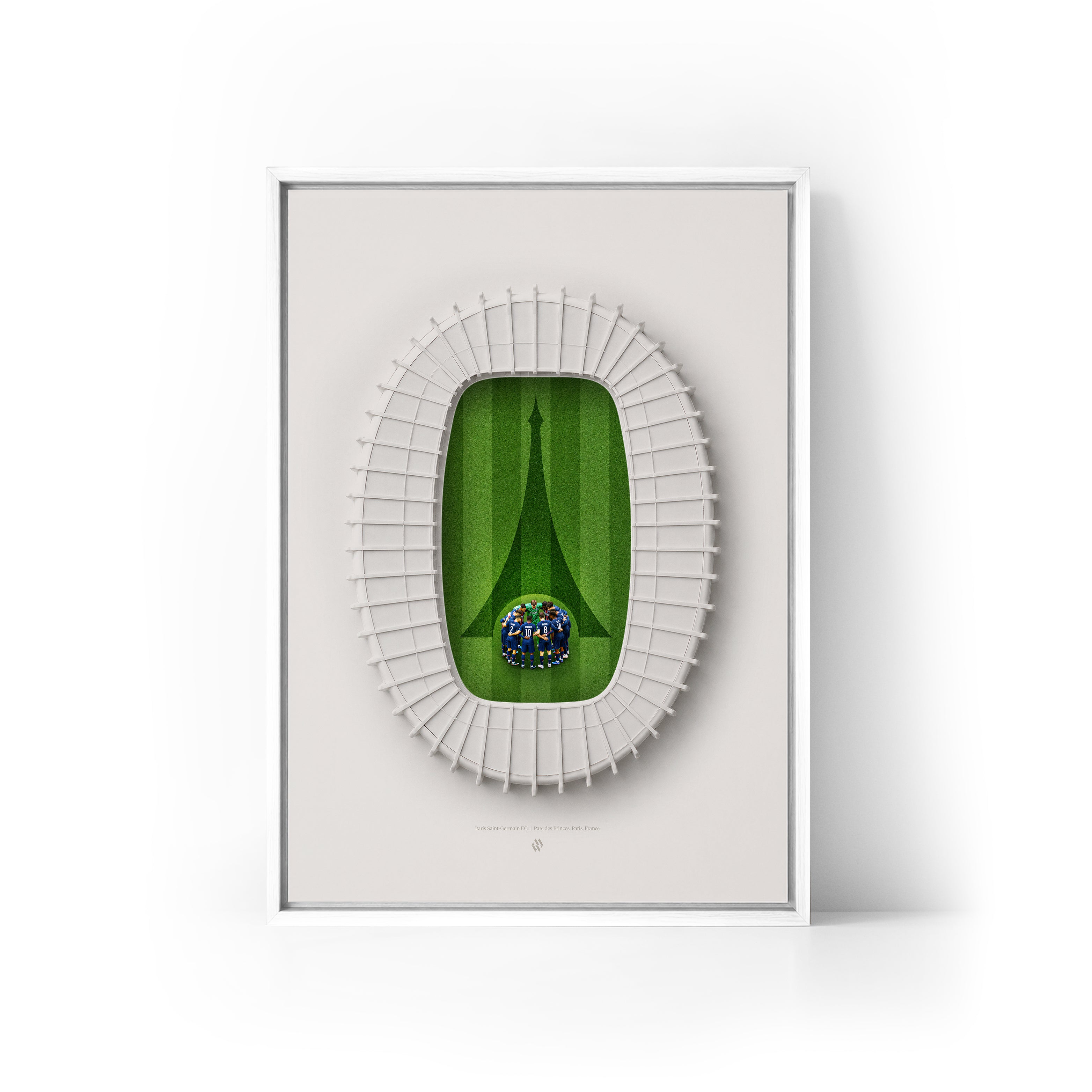 PSG x Parc des Princes Framed Canvas
