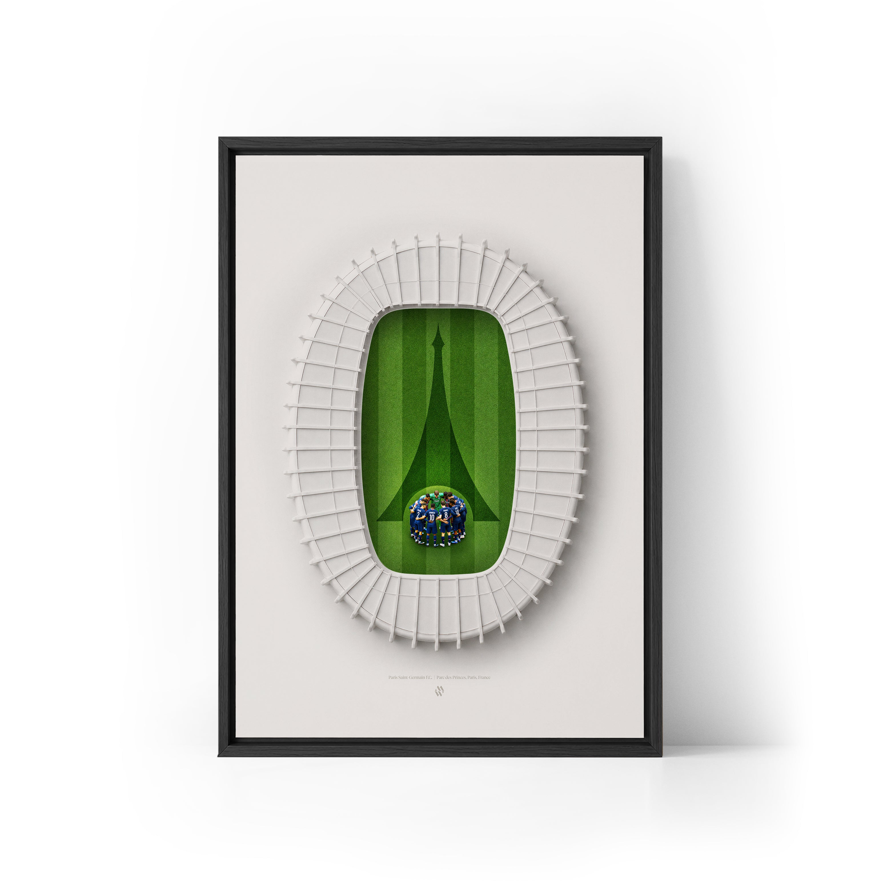 PSG x Parc des Princes Framed Canvas