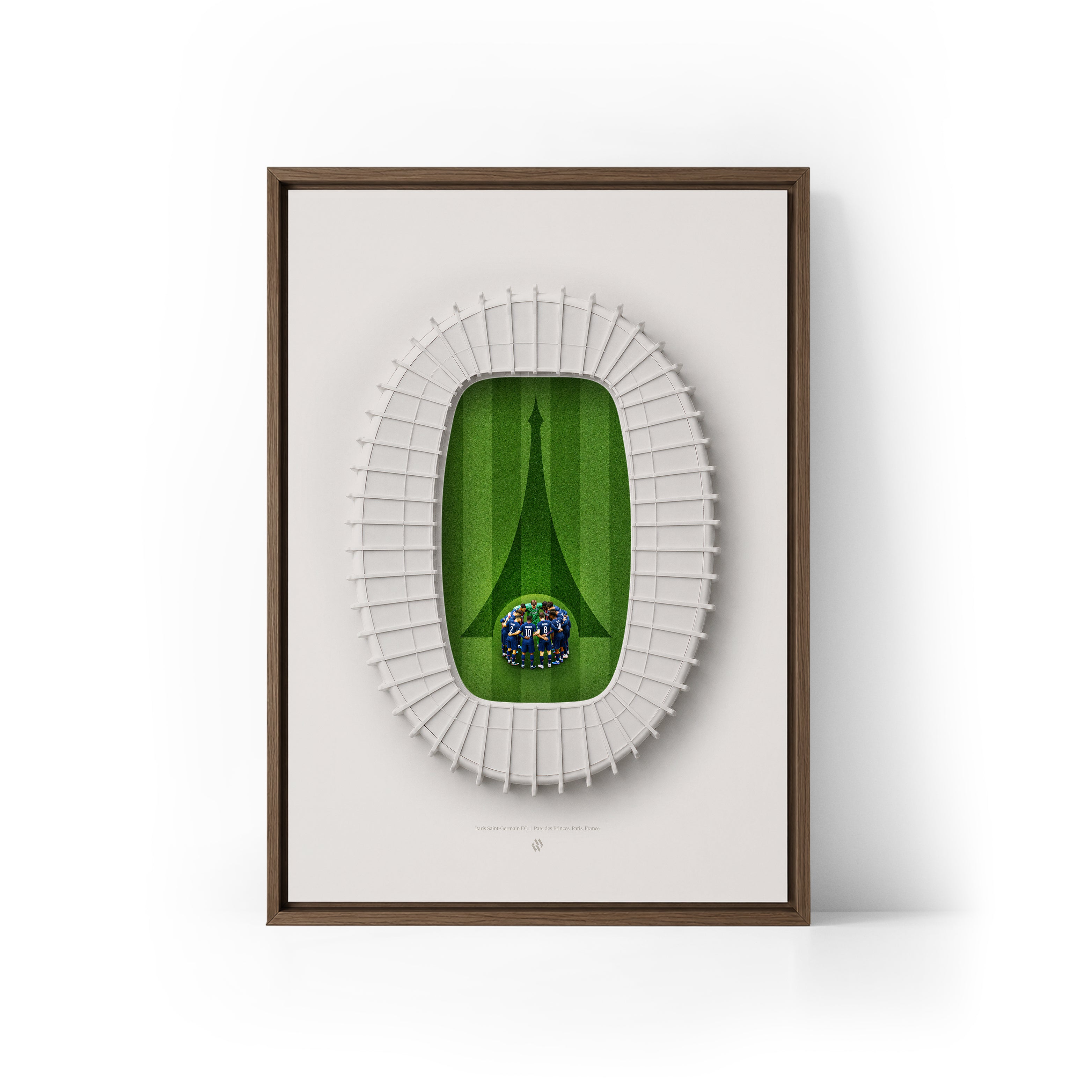 PSG x Parc des Princes Framed Canvas