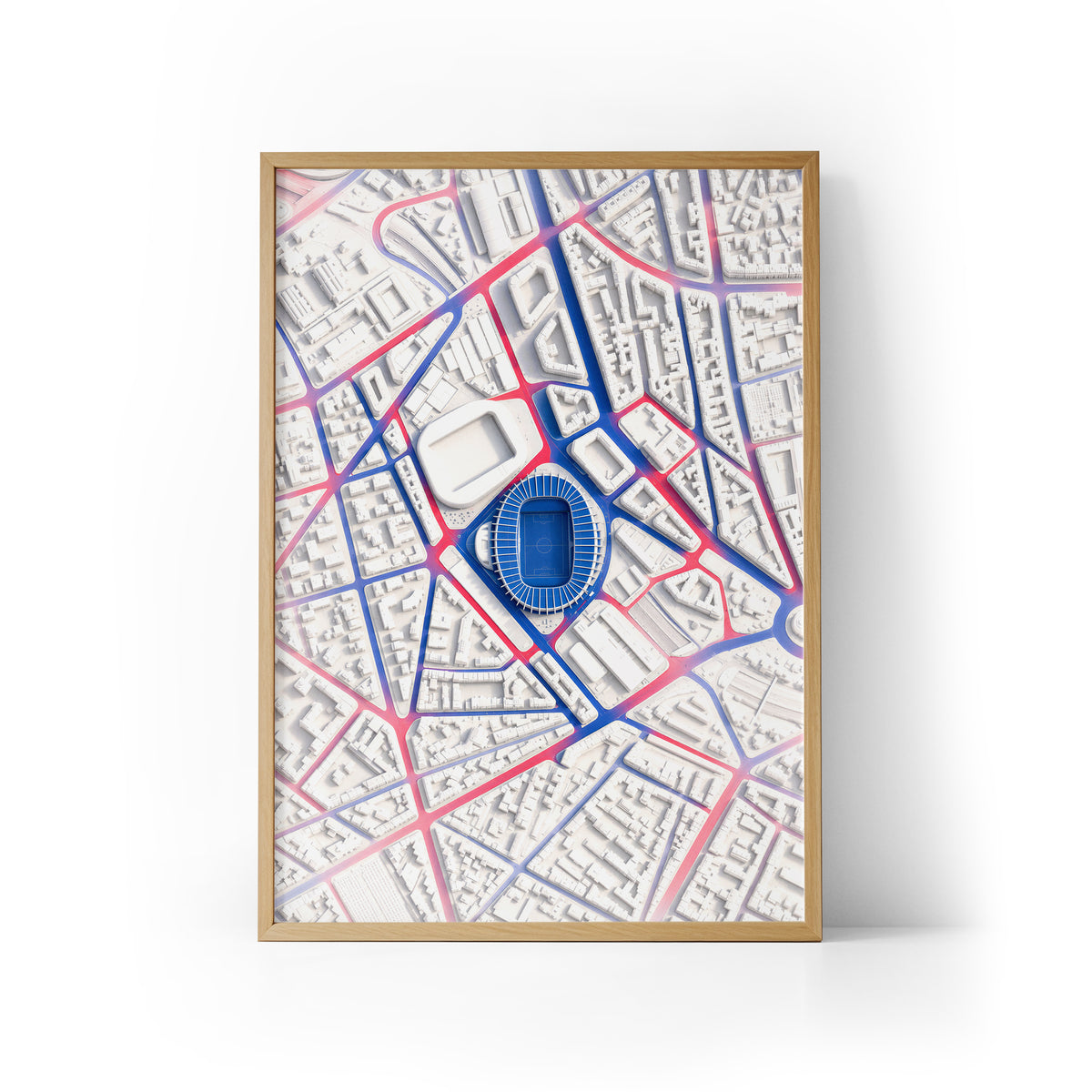 Parc des Princes Aerial Framed Print