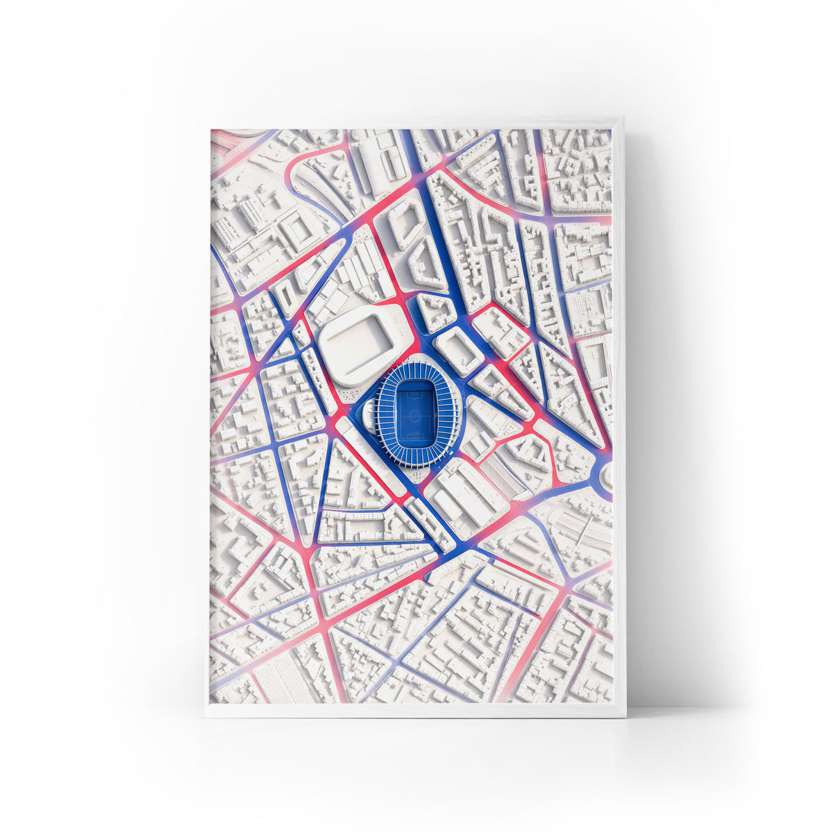 Parc des Princes Aerial Framed Print