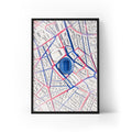 Parc des Princes Aerial Framed Print