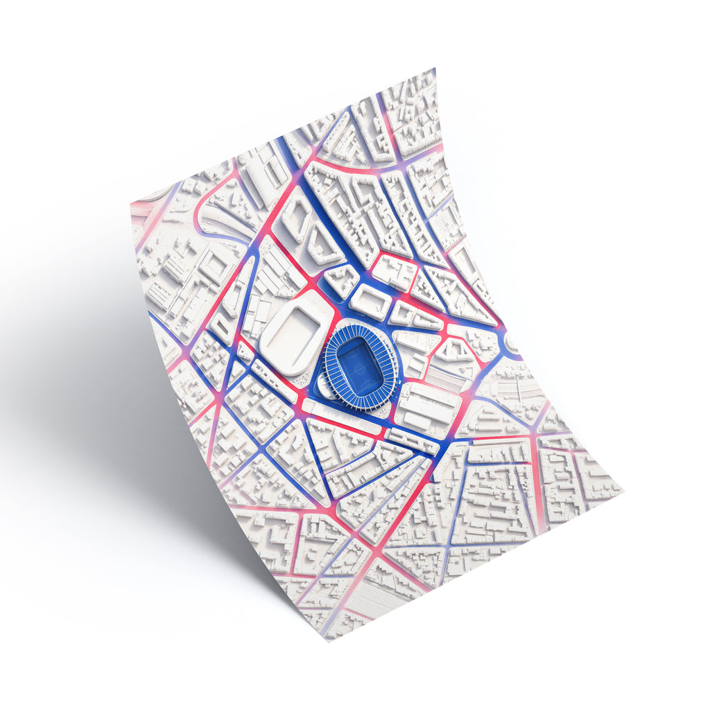 Parc des Princes Aerial Print