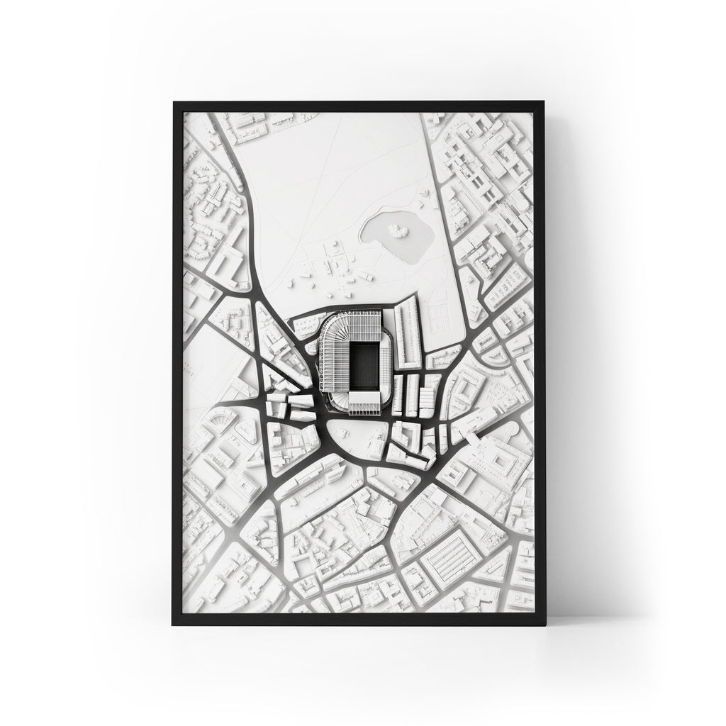 St James Park Aerial Framed Print