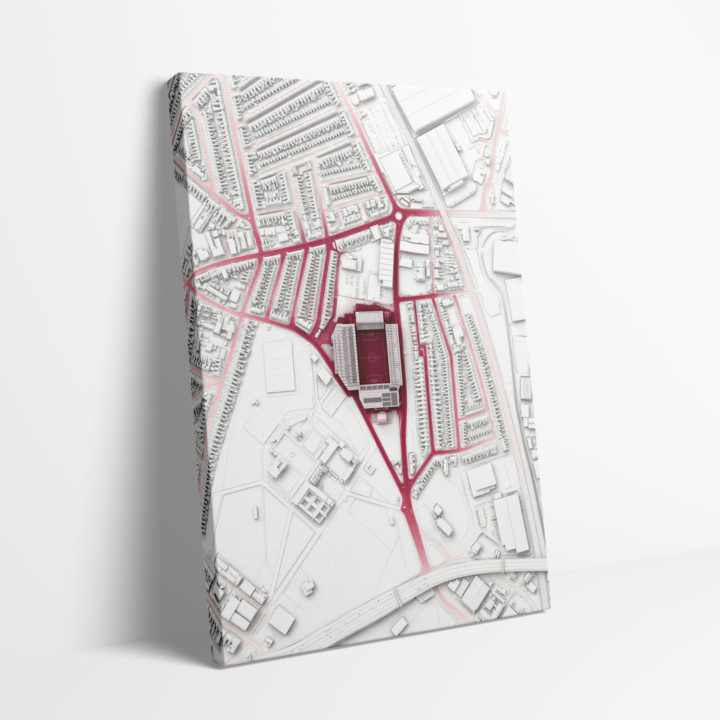 Villa Park Aerial Canvas