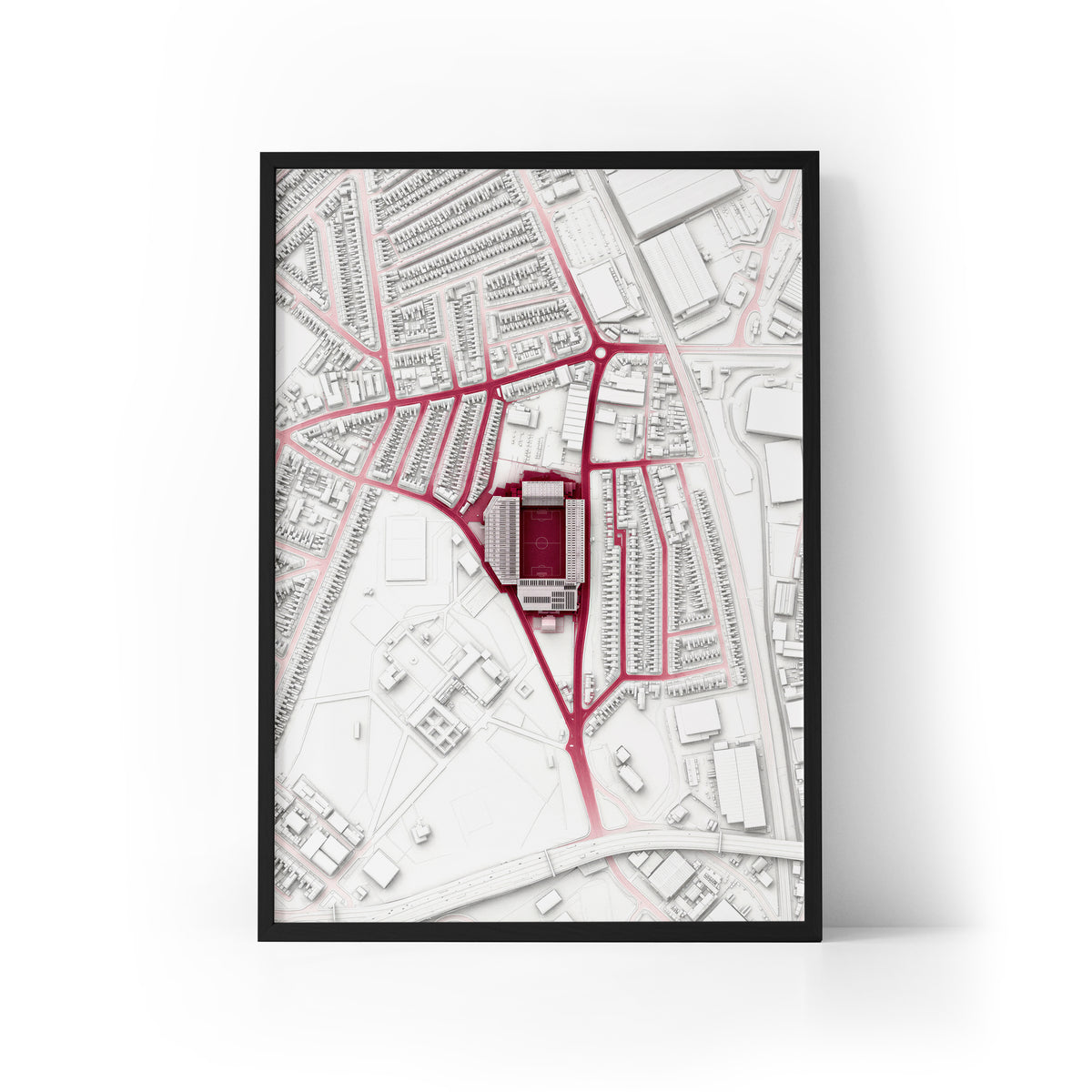 Villa Park Aerial Framed Print