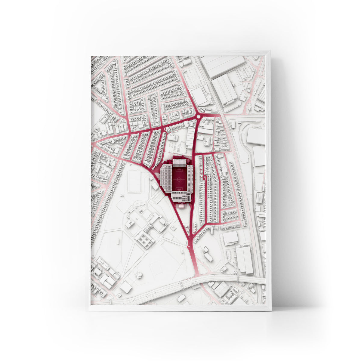 Villa Park Aerial Framed Print