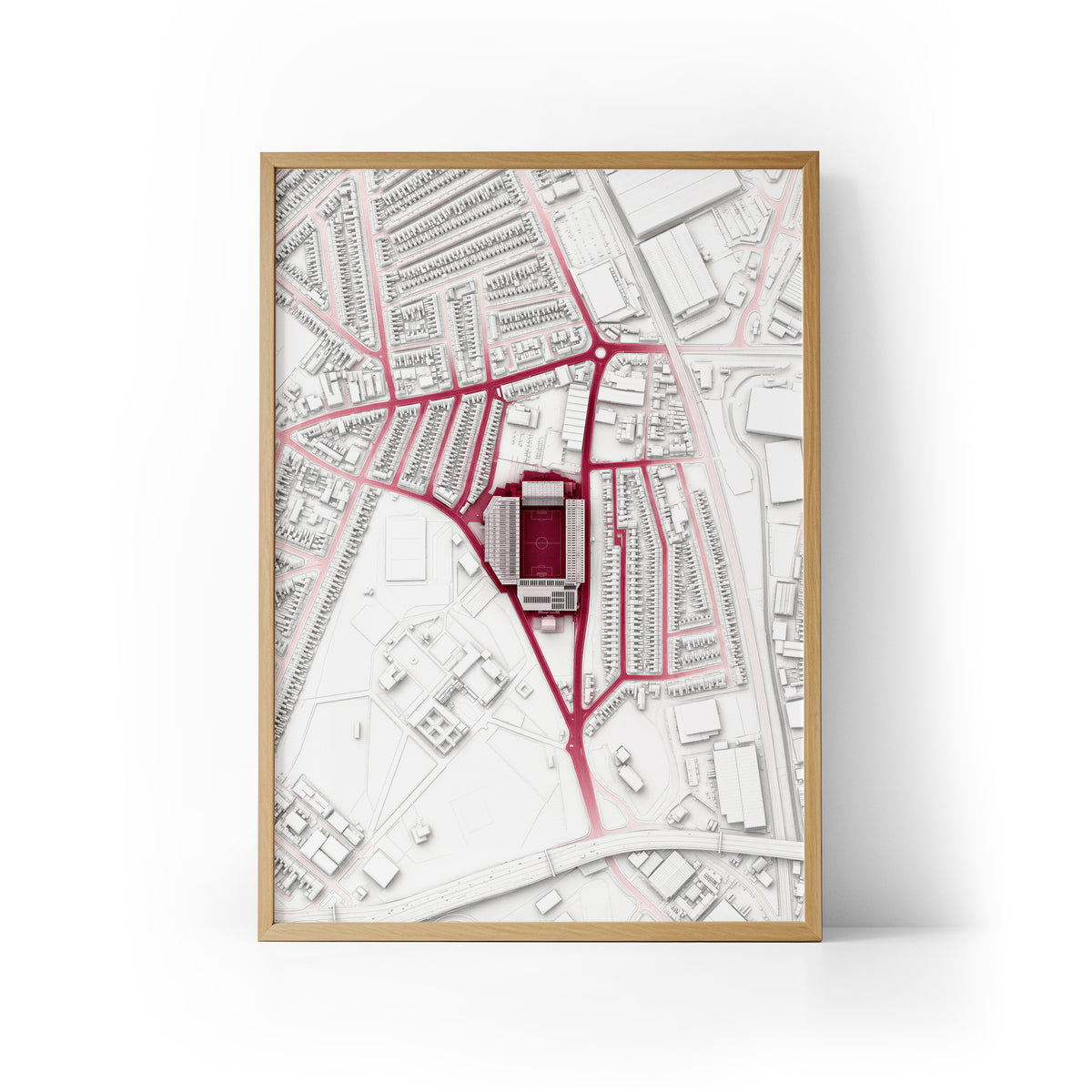 Villa Park Aerial Framed Print