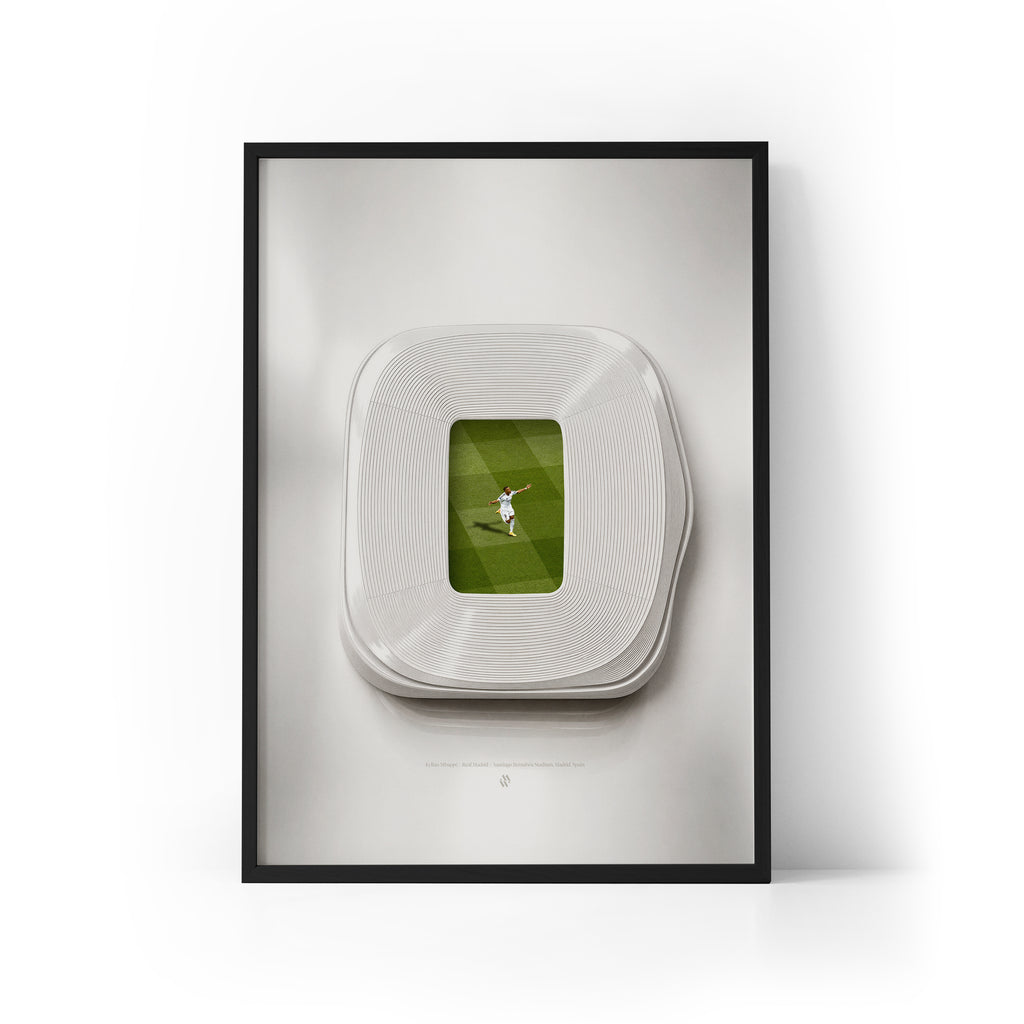Mbappe x Bernabeu Framed Print