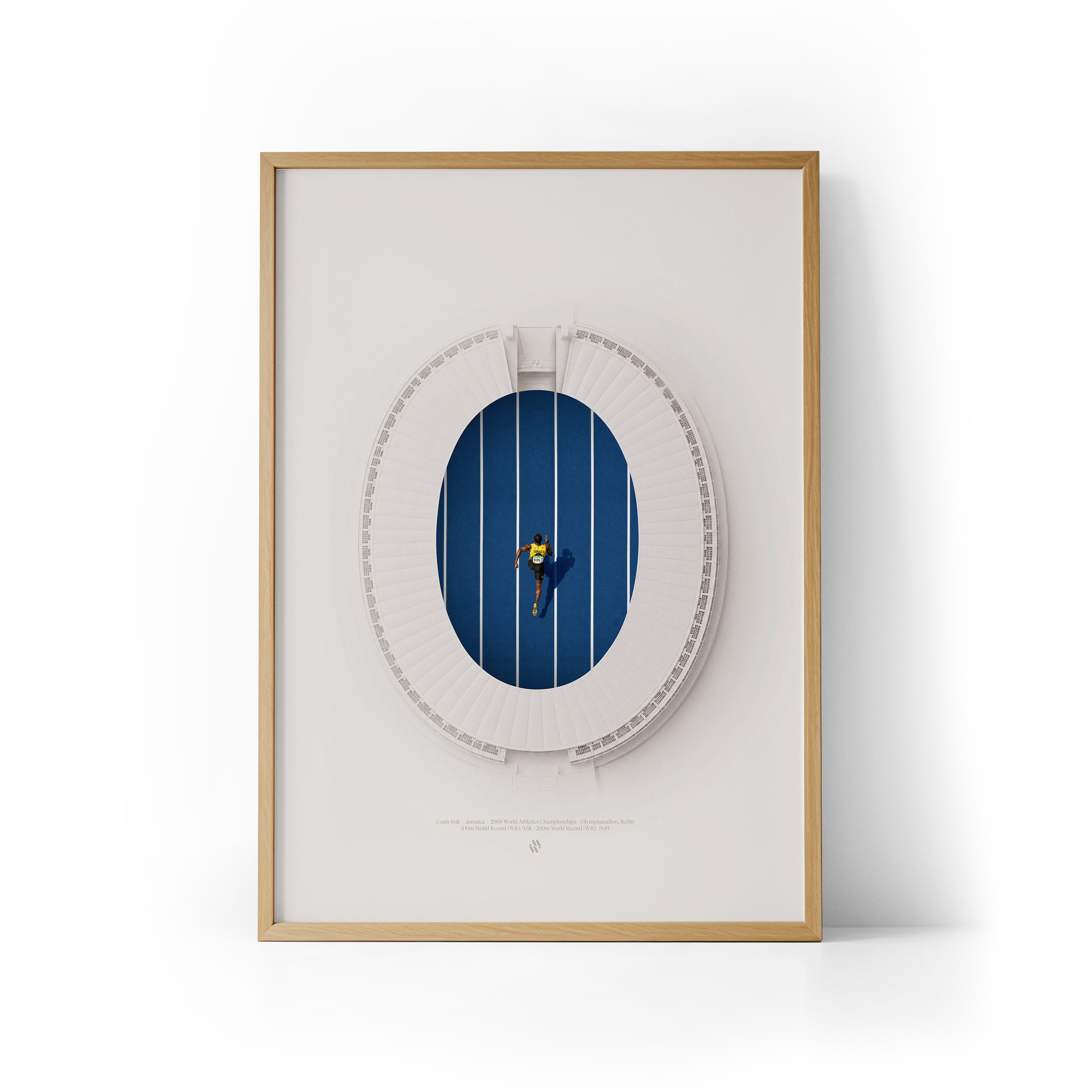 Usain Bolt 100m WR Framed Print