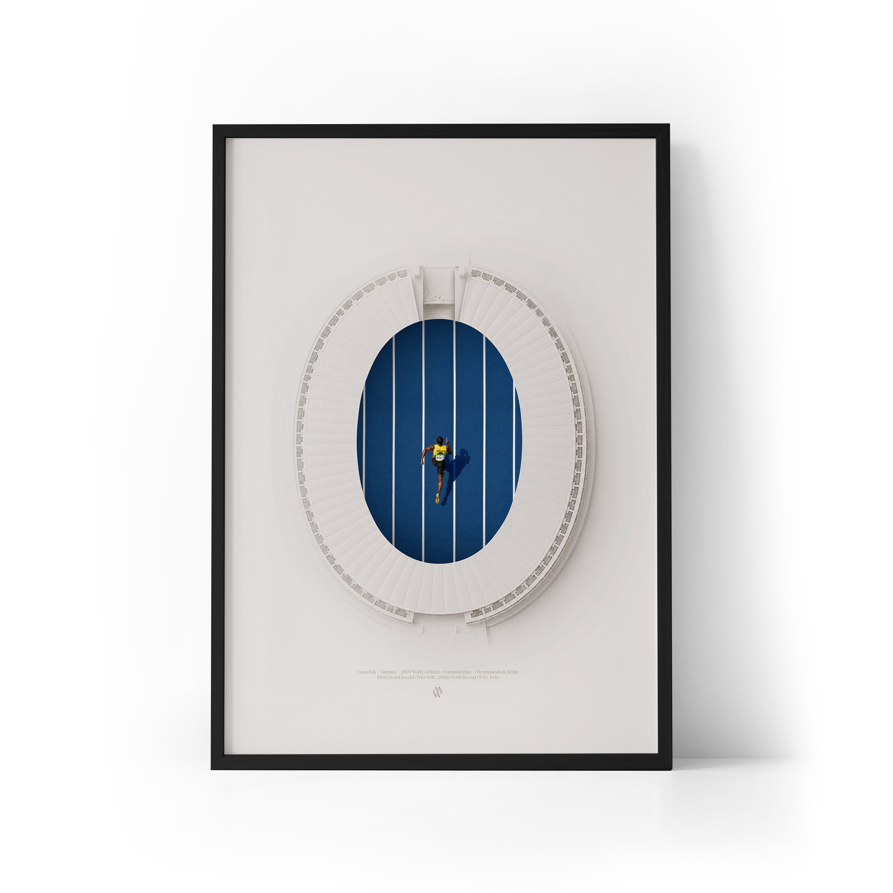 Usain Bolt 100m WR Framed Print