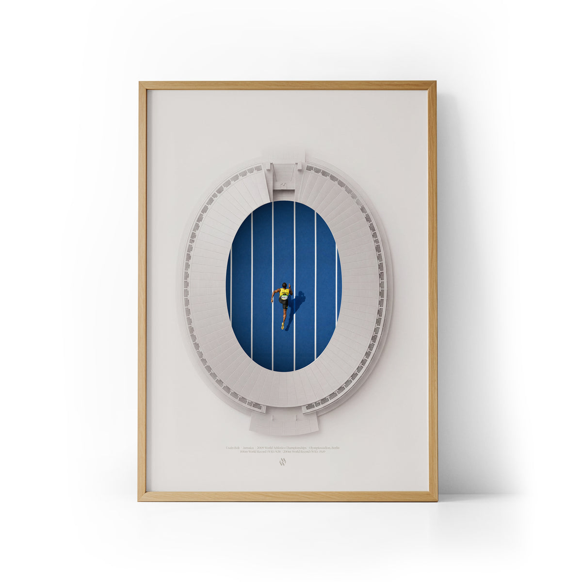 Usain Bolt 100m WR Framed Print
