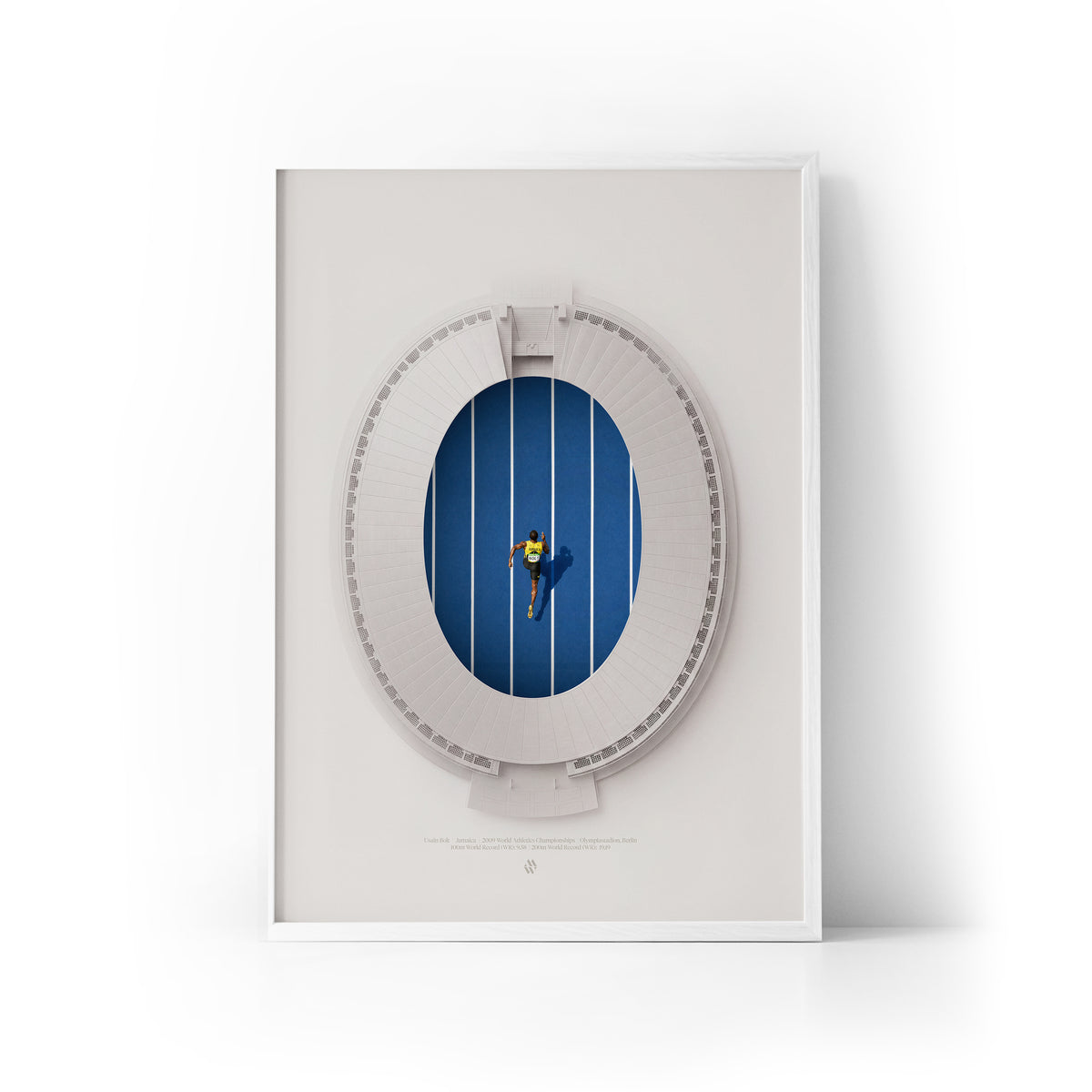 Usain Bolt 100m WR Framed Print