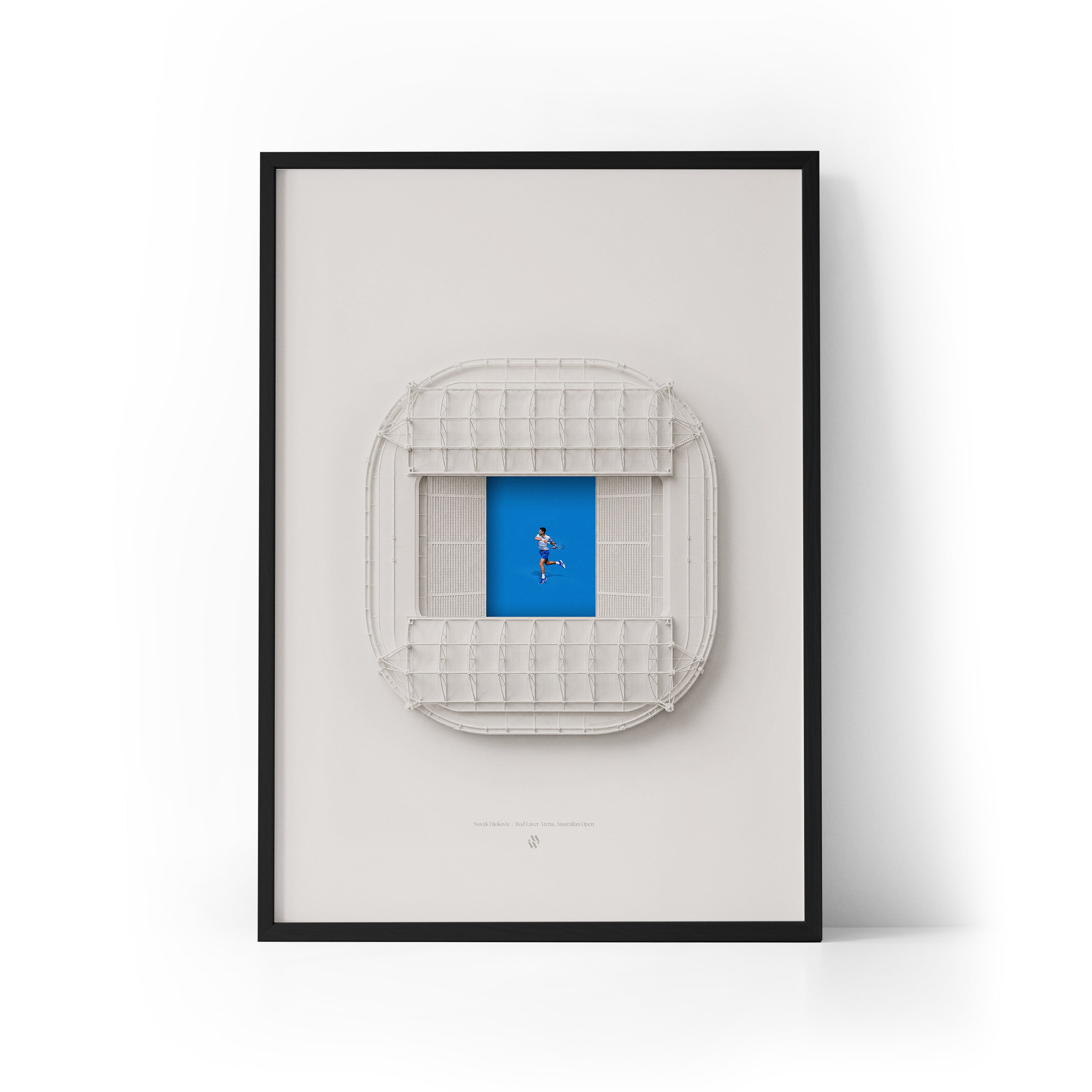 Novak Djokovic x Aus Open Framed Print