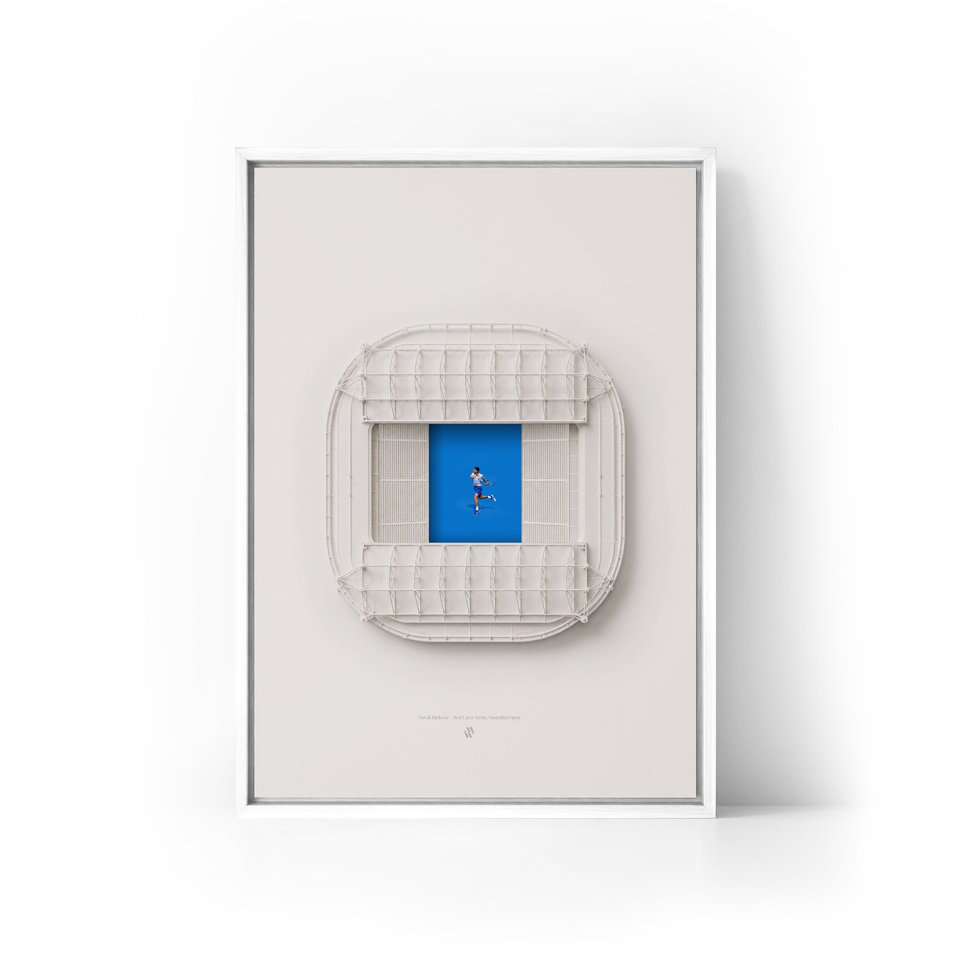 Novak Djokovic x Aus Open Framed Canvas