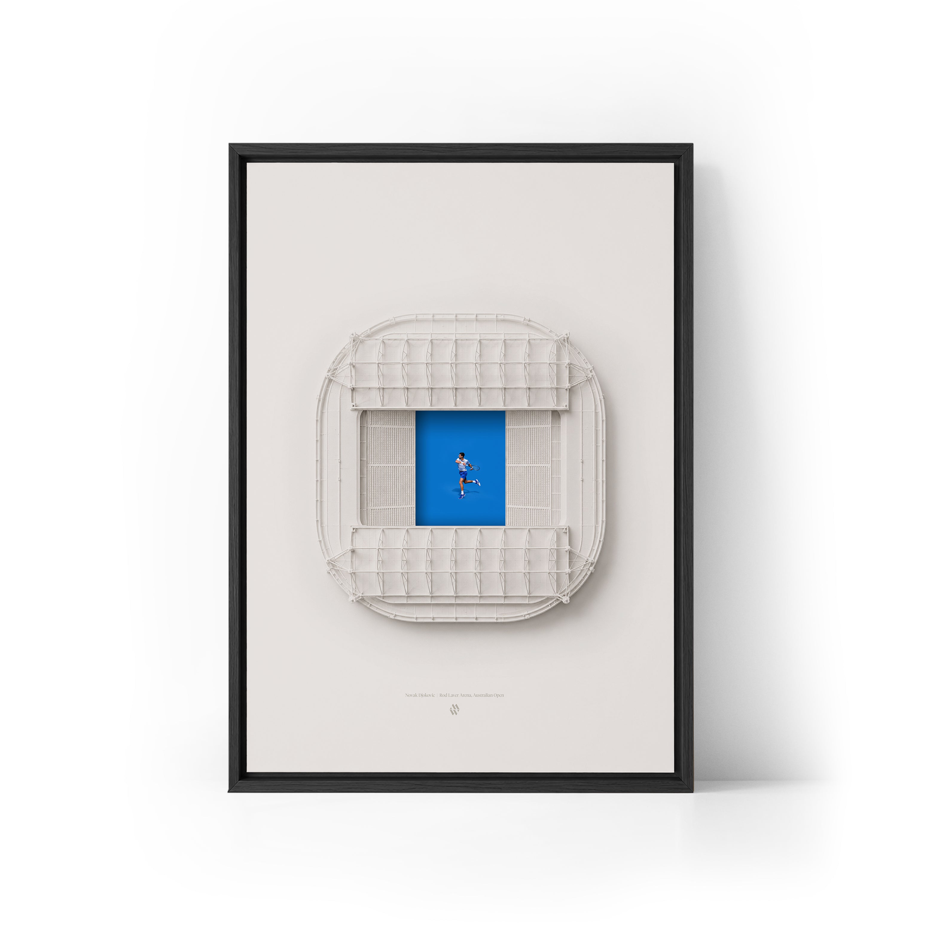 Novak Djokovic x Aus Open Framed Canvas