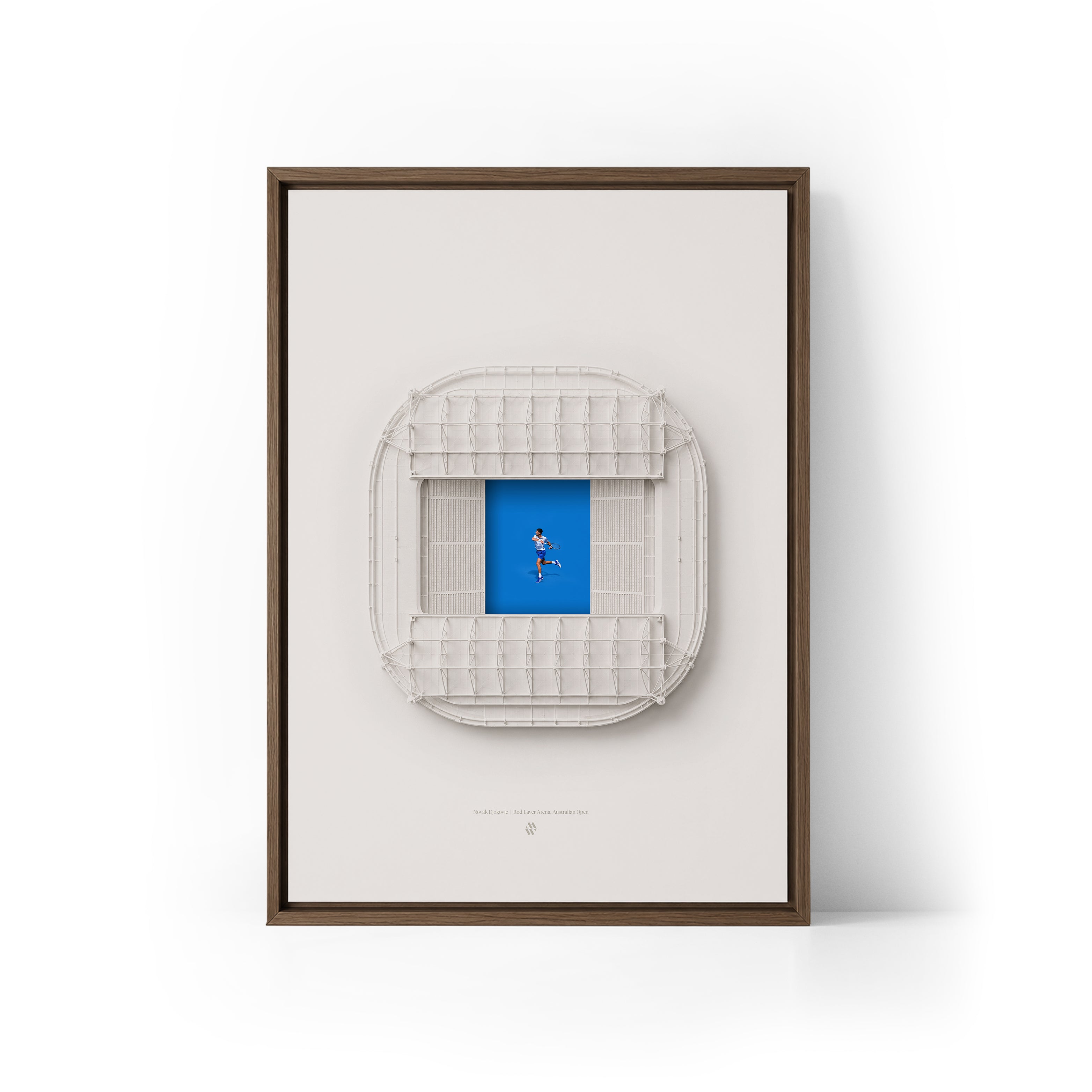 Novak Djokovic x Aus Open Framed Canvas