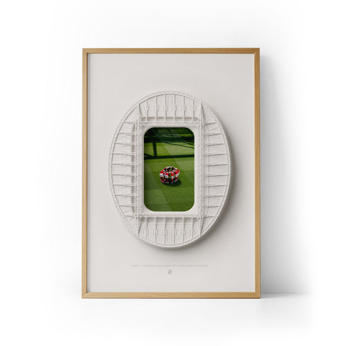 Arsenal 25/26 Champions x Emirates Stadium Framed Print