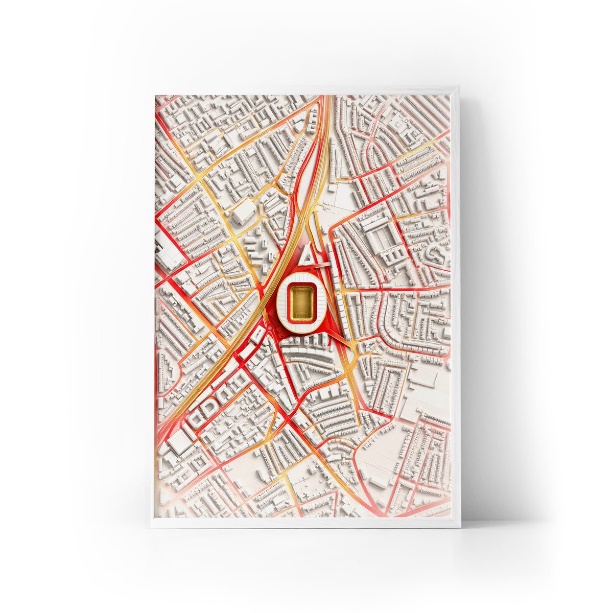 Emirates Stadium Aerial Framed Print