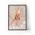 Emirates Stadium Aerial Framed Print