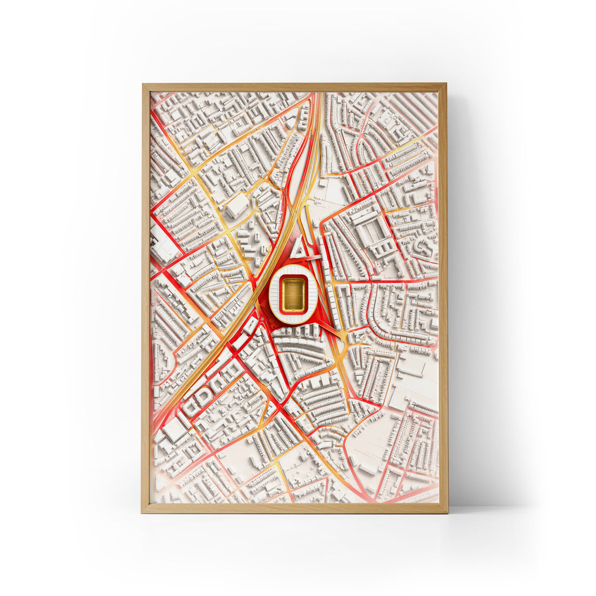 Emirates Stadium Aerial Framed Print