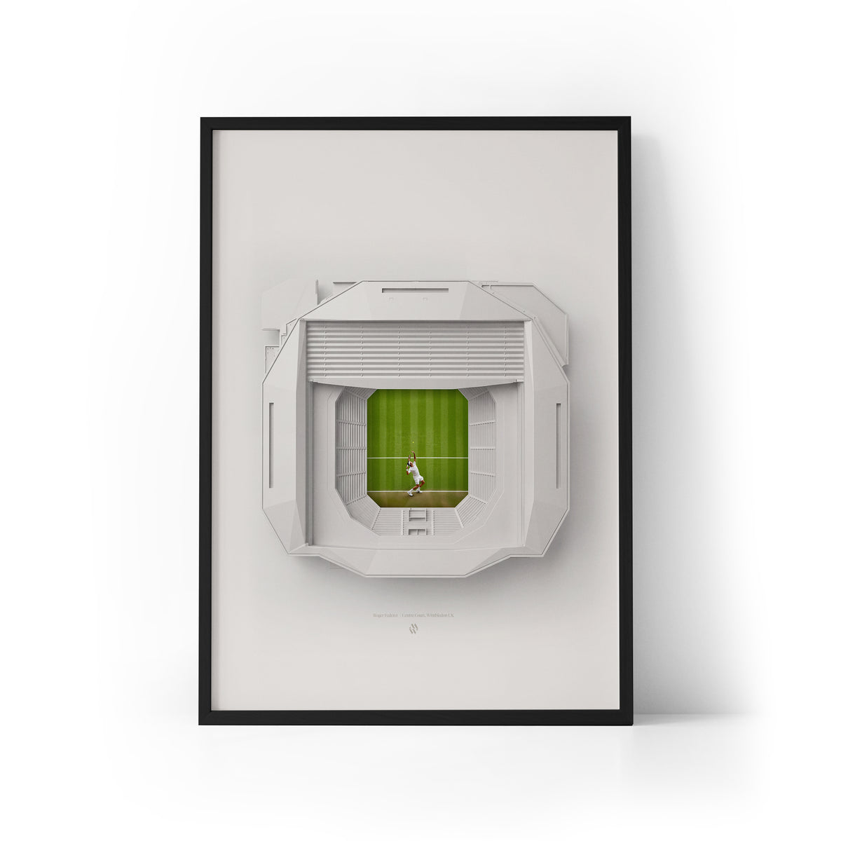 Roger Federer x Wimbledon Framed Print