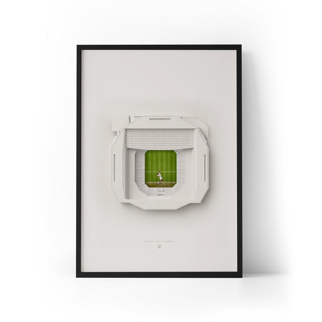 Roger Federer x Wimbledon Framed Print