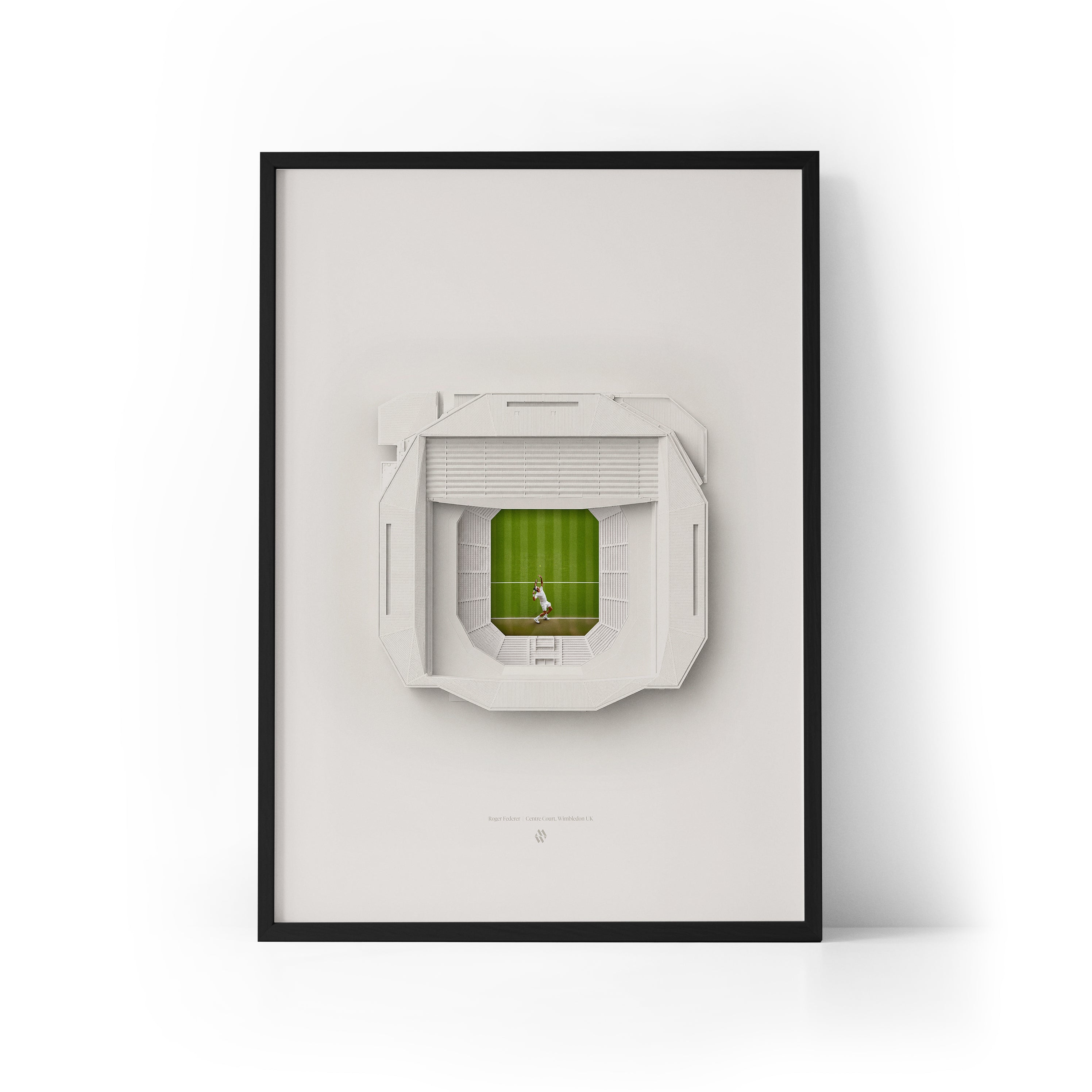 Roger Federer x Wimbledon Framed Print