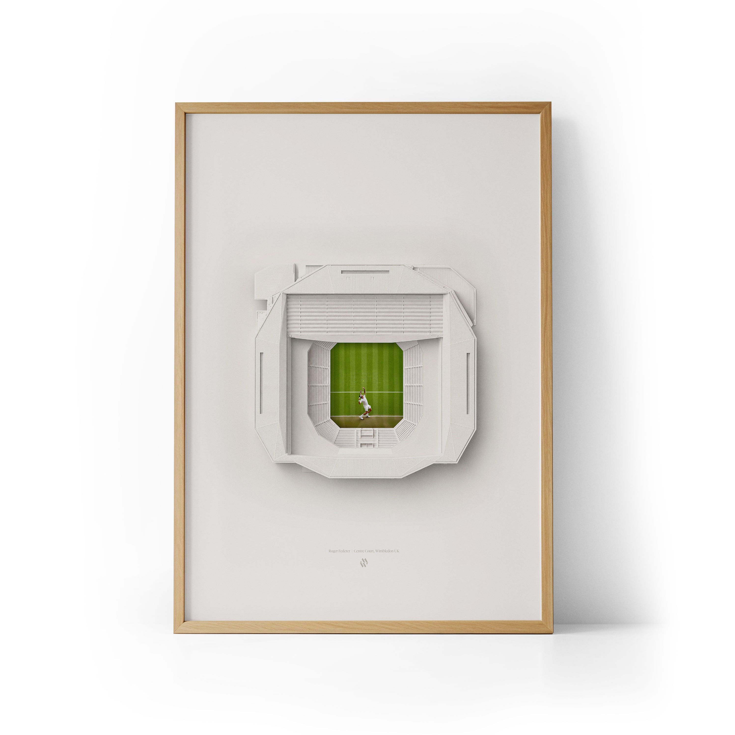 Roger Federer x Wimbledon Framed Print