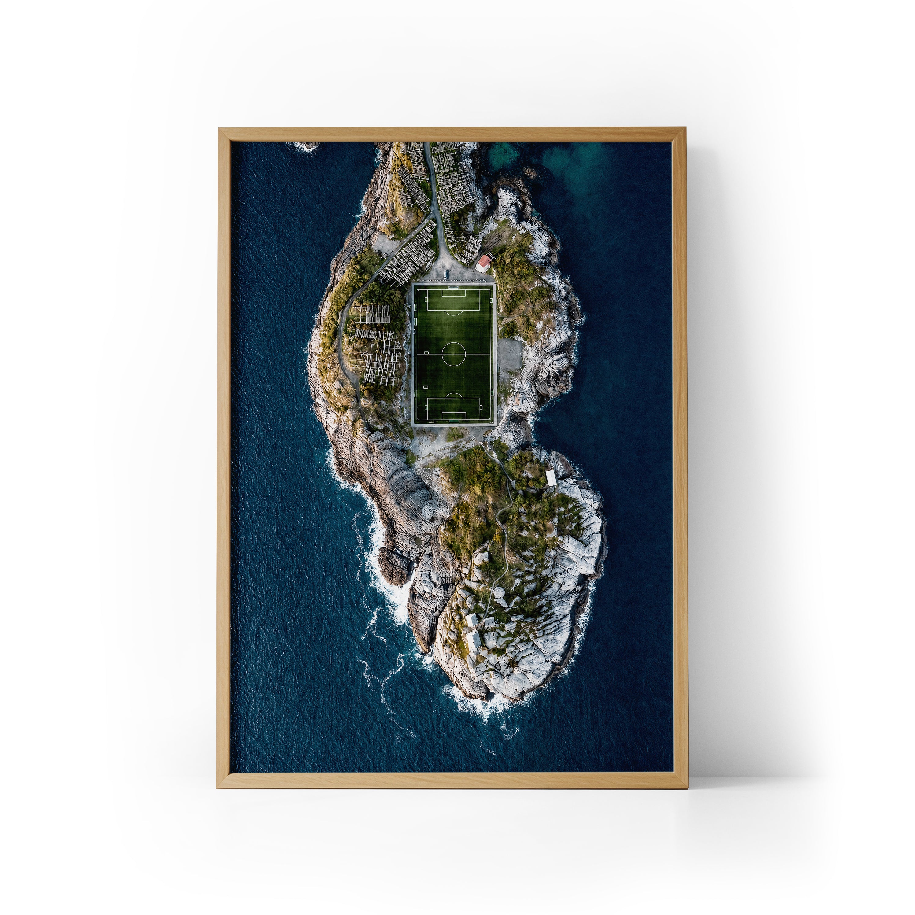 Henningsvaer Football Stadium Framed Print