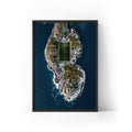 Henningsvaer Football Stadium Framed Canvas