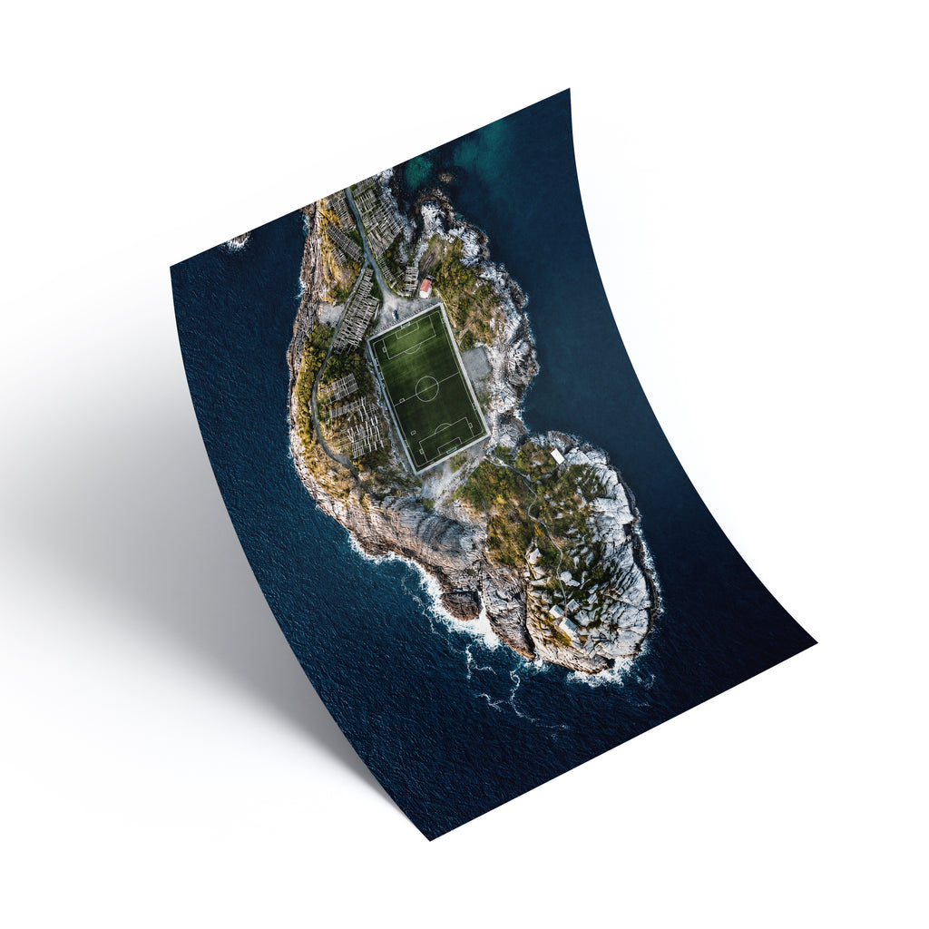 Henningsvaer Football Stadium Print
