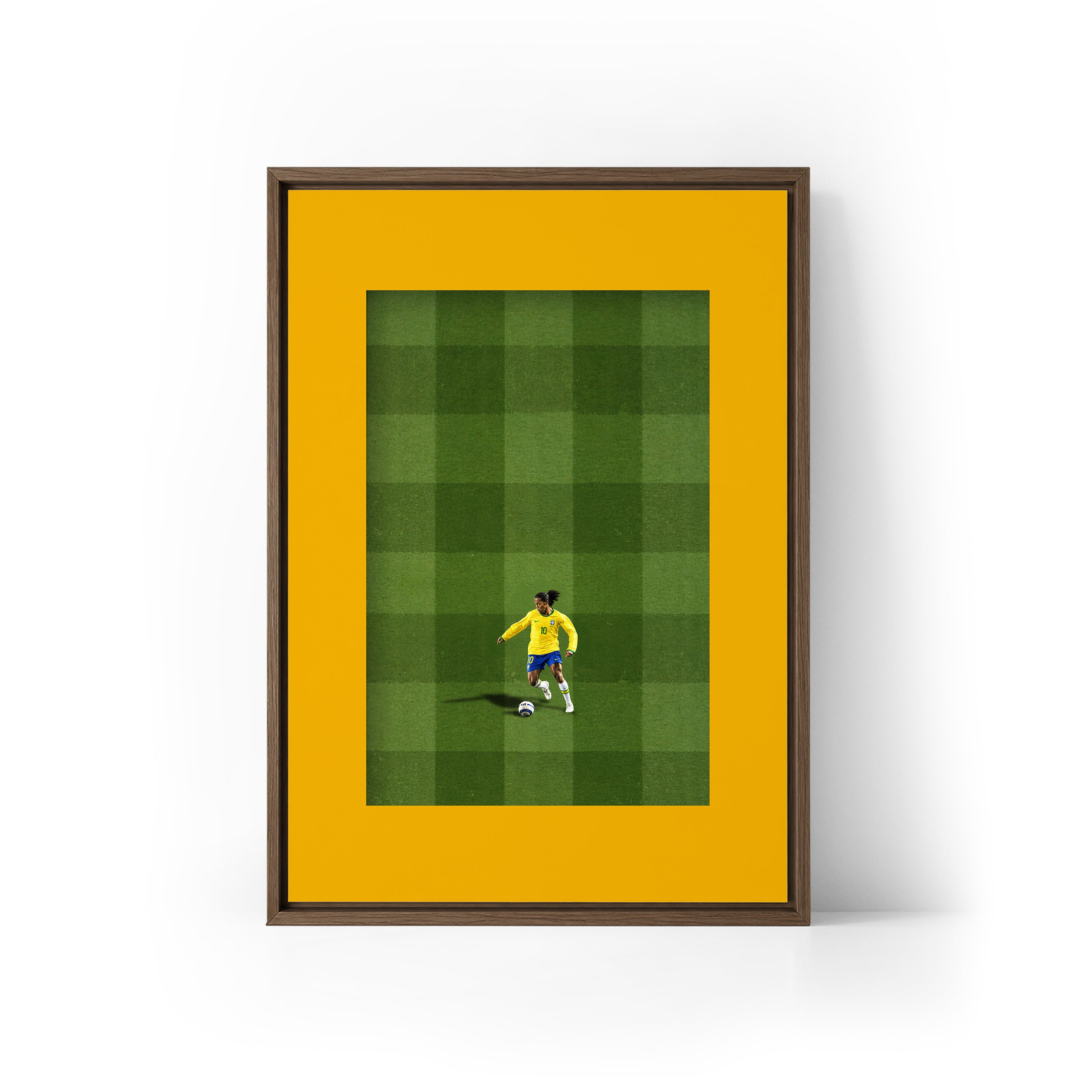 ICON Ronaldhino x Brazil Framed Canvas