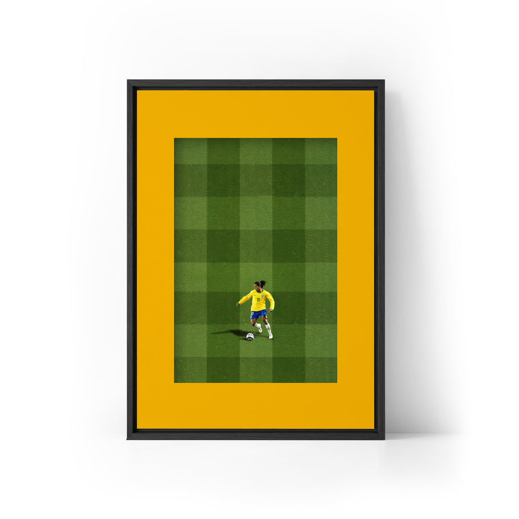 ICON Ronaldhino x Brazil Framed Canvas