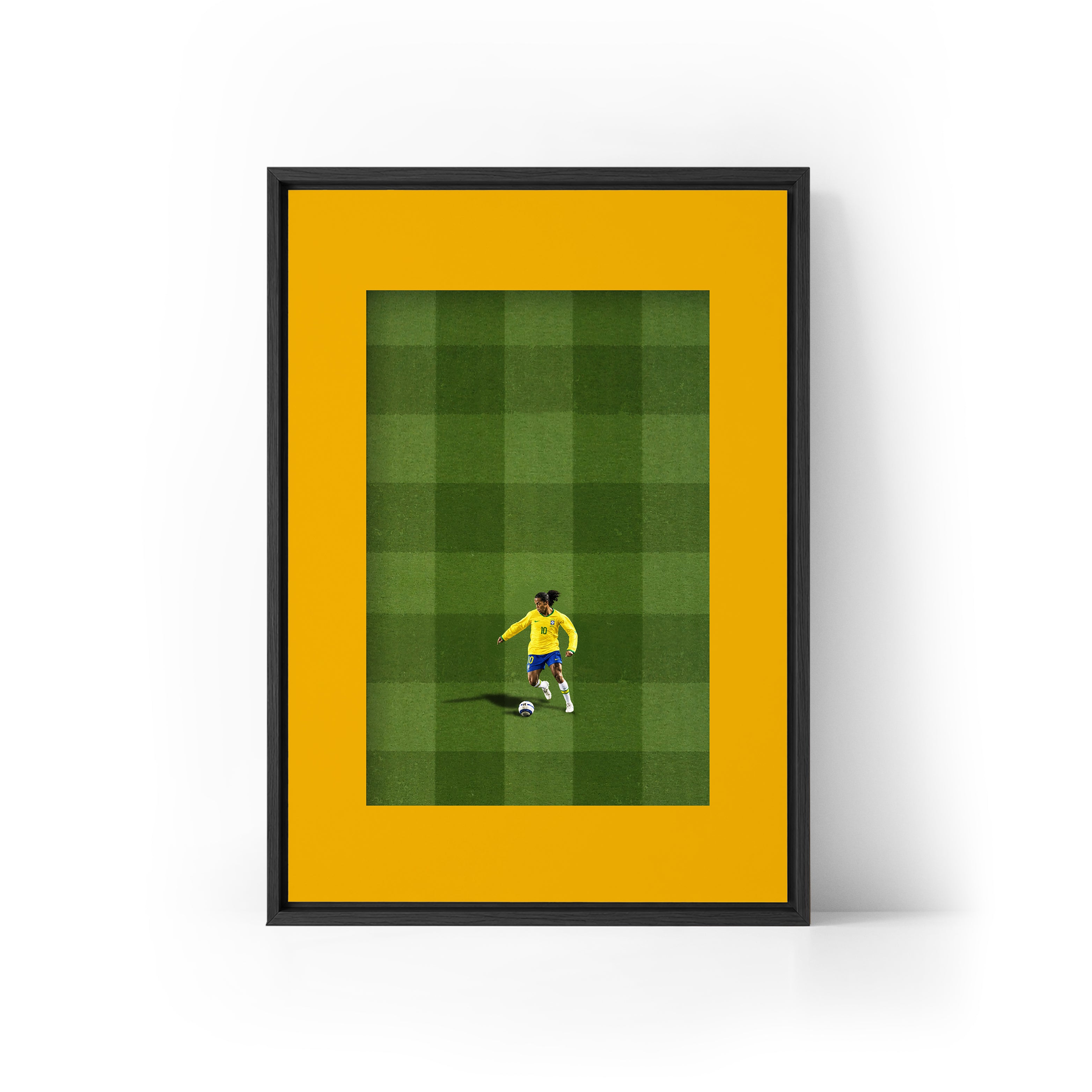ICON Ronaldhino x Brazil Framed Canvas